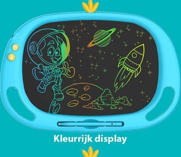 Blossombel 13" LCD Teken en schrijfscherm - tablet voor kinderen - speelgoed - cadeau voor kinderen - school- studie -koraal roos- extra stylus - extra pen en batterij