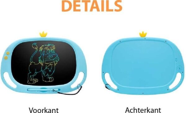 Blossombel 13" LCD Teken en schrijfscherm - tablet voor kinderen - speelgoed - cadeau voor kinderen - school- studie -koraal roos- extra stylus - extra pen en batterij