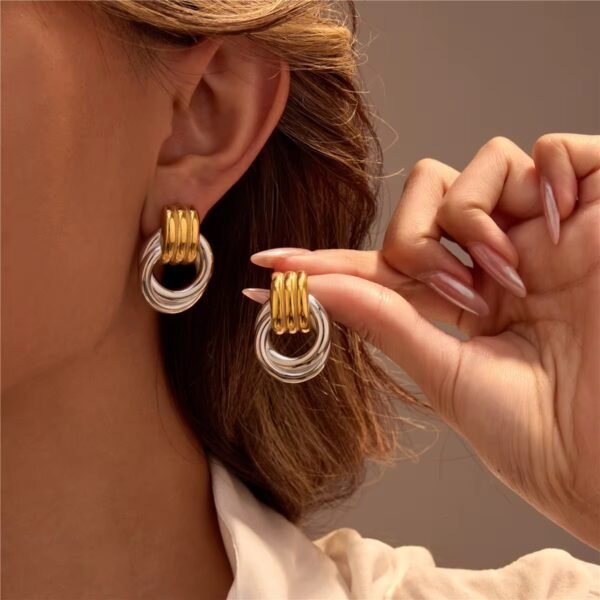 18k verguld zilveren sterling zirkonia oorbellen Luxe bruidsoorbellen
