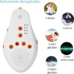 Blossombel Baby Husher – White Noise Slaaptrainer met Muziek & Geluid, Draadloos & USB-oplaadbaar