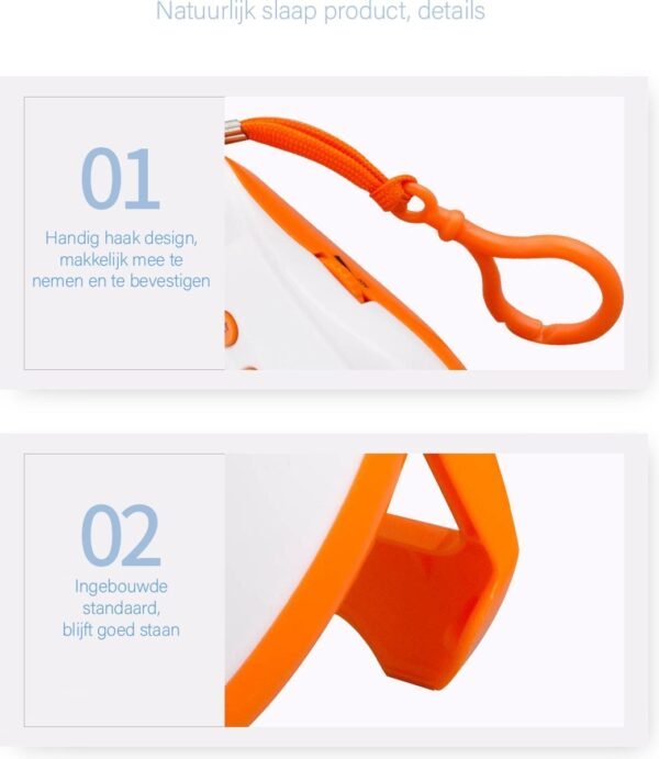 Blossombel Baby Husher – White Noise Slaaptrainer met Muziek & Geluid, Draadloos & USB-oplaadbaar