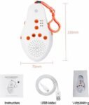 Blossombel Baby Husher – White Noise Slaaptrainer met Muziek & Geluid, Draadloos & USB-oplaadbaar
