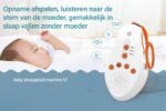 Blossombel Baby Husher – White Noise Slaaptrainer met Muziek & Geluid, Draadloos & USB-oplaadbaar