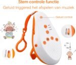 Blossombel Baby Husher – White Noise Slaaptrainer met Muziek & Geluid, Draadloos & USB-oplaadbaar