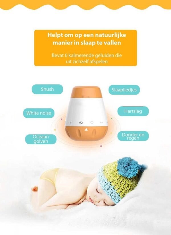 Blossombel Baby Husher Pro – White Noise Slaaphulp & Slaaptrainer voor Baby’s en Kinderen