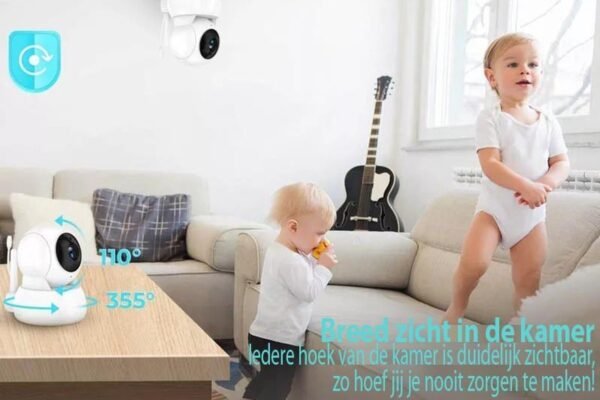 Blossombel Baby Monitor Pro – Babyfoon met Camera, 5" HD Scherm, Nachtvisie & Terugspreekfunctie