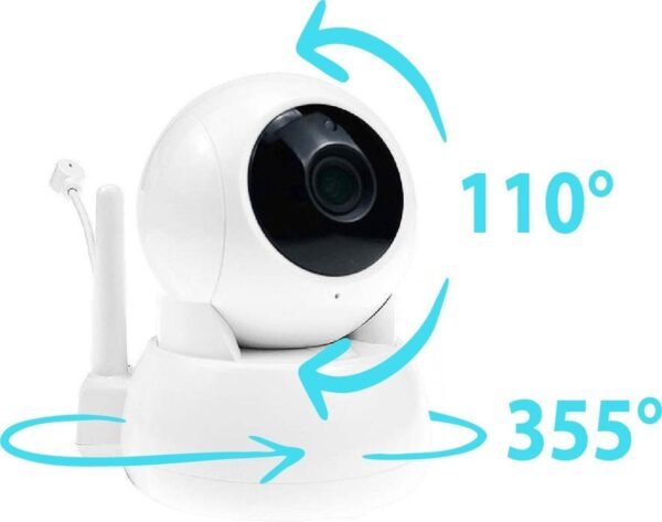 Blossombel Baby Monitor Pro – Babyfoon met Camera, 5" HD Scherm, Nachtvisie & Terugspreekfunctie