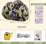 Blossombel Digitale Kindercamera – 1080P Kids Camera met 32GB SD-kaart, USB-oplaadbaar, Camouflage Design