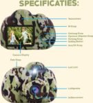 Blossombel Digitale Kindercamera – 1080P Kids Camera met 32GB SD-kaart, USB-oplaadbaar, Camouflage Design
