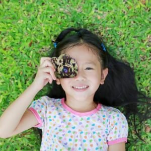 Blossombel Digitale Kindercamera – 1080P Kids Camera met 32GB SD-kaart, USB-oplaadbaar, Camouflage Design