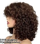 Blossombel Vietnamese water wave human hair wig - pruik- bron kleur - colour 4