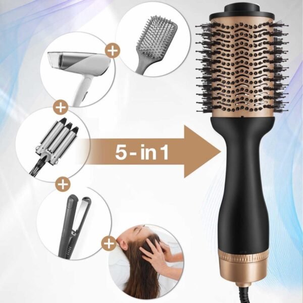 Blossombel Warme luchtborstel - Ionisch - 4 in 1 - 1200W + stylingkam