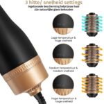 Blossombel Warme luchtborstel - Ionisch - 4 in 1 - 1200W + stylingkam