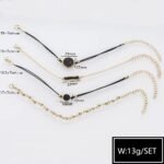 Bohemian Black Rope Chains Armbandenset – Zomer & Festival Accessoire met Boho Flair