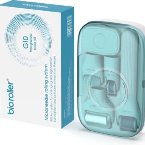 Bio Roller G10 – Derma Roller Huidverzorging Kit met 720 Naalden, Jade Roller & Gezichtsborstel