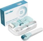 Bio Roller G10 – Derma Roller Huidverzorging Kit met 720 Naalden, Jade Roller & Gezichtsborstel