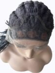 Blossombel Ombre gevlochten lace front wig - pruiken - zwart/grijs - 76 cm