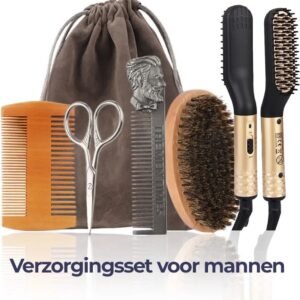 Baard borstel - Ultieme verzorgingsset voor mannen - Cadeau voor mannen.