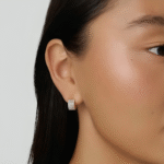 18K Vergulde Sterling Zilveren Oorbellen – Bruiloft Studs met Zirkonia voor de Moderne Bruid